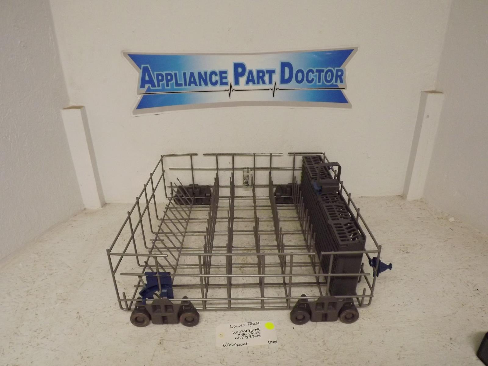 Whirlpool Dishwasher W10727679 8561749 W11158804 Lower Rack Used Whirlpool Dishwasher W10727679 8561749 W11158804 Lower Rack Used
